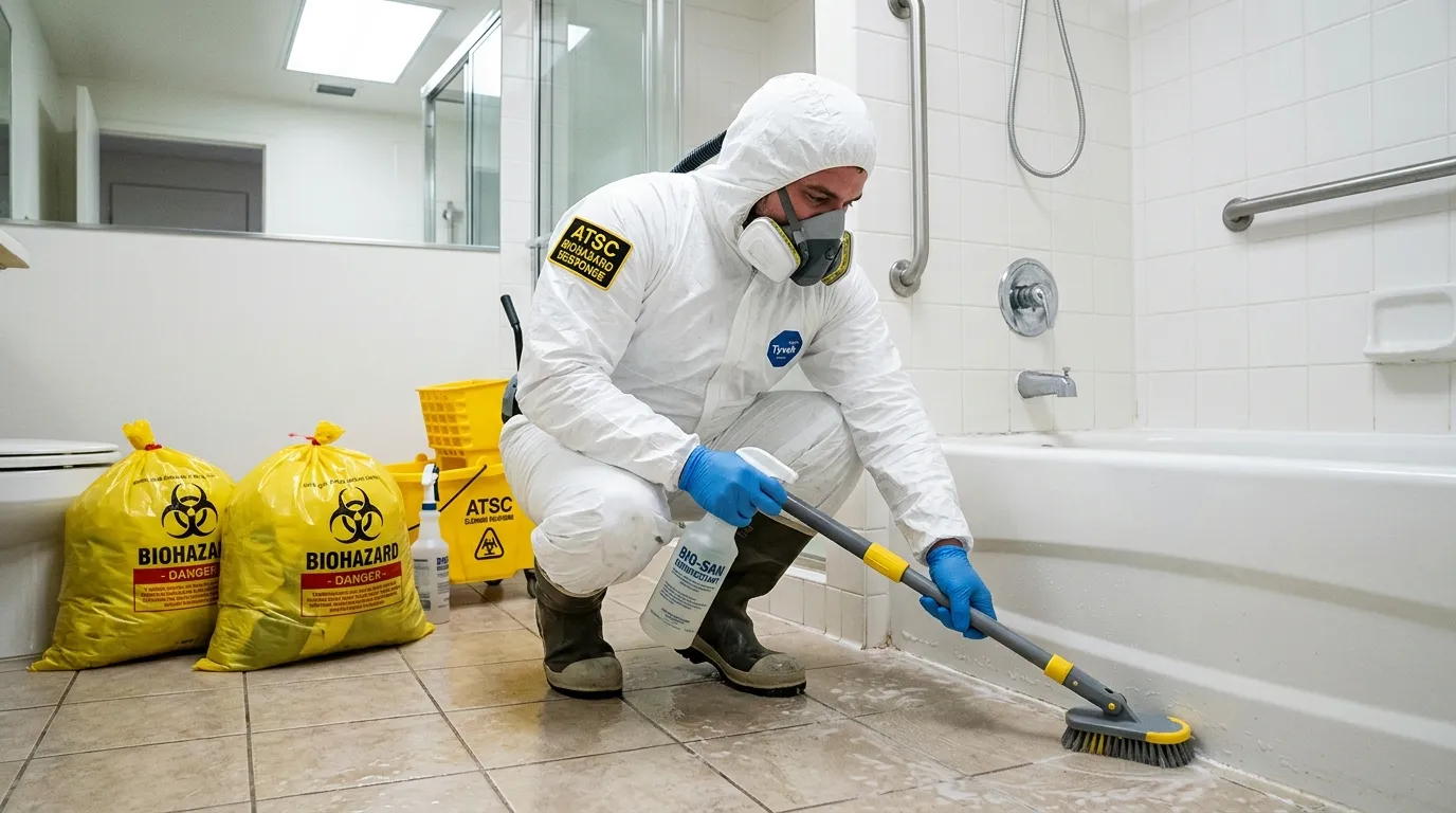 Decontamination equipment deployed for Blood Cleanup in Vermont Square